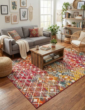 7' 10 x 10' Moroccan Trellis Rug