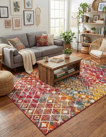 7' 10 x 10' Moroccan Trellis Rug