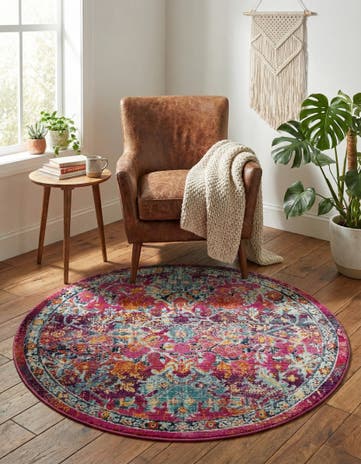 3' 7 x 3' 7 Budapest Round Rug