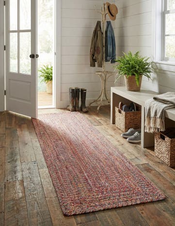 Easy-Clean Eco Verse Washable Indoor / Outdoor Runner Rug
