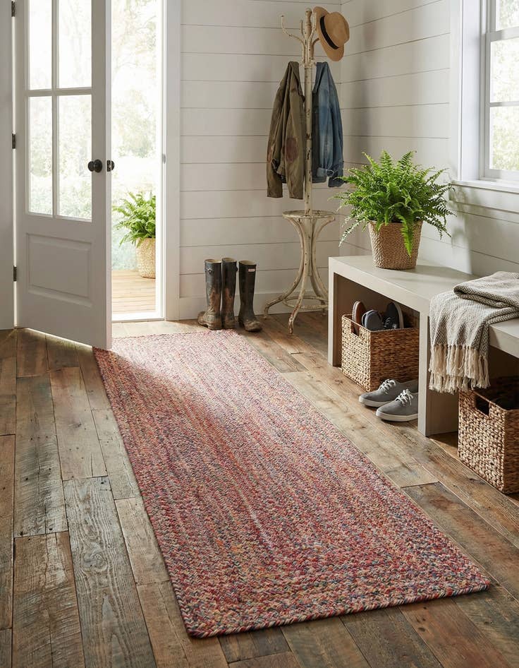 Detail image of 2' x 8'  Hand Woven Eco Verse   Washable Indoor / Outdoor Runner Rug