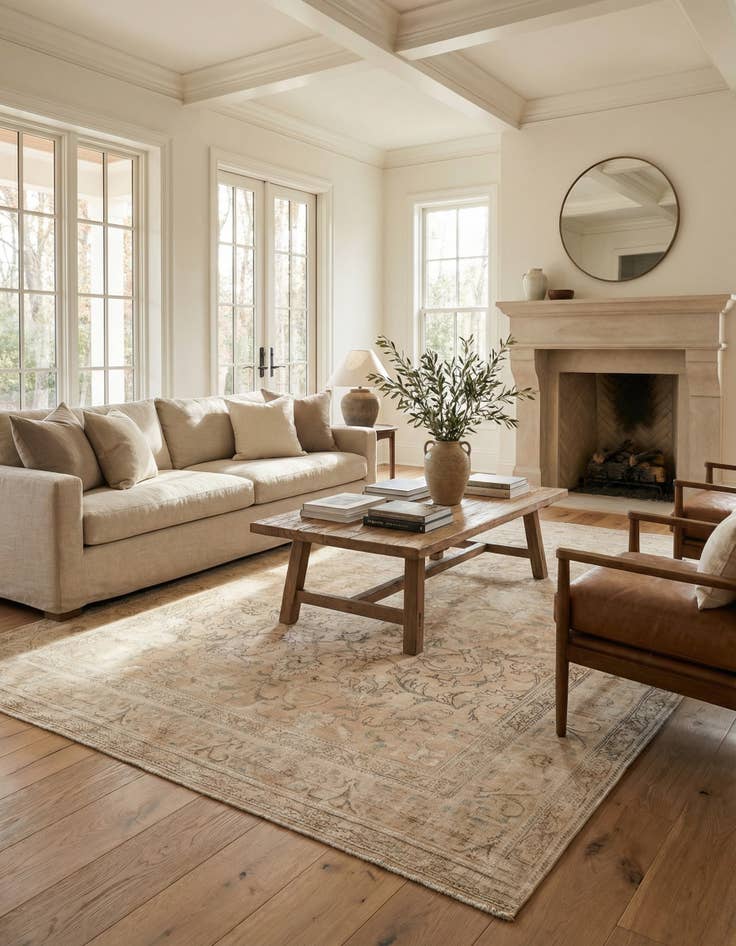 Detail image of 8' x 11' 3  Hand Knotted Ultra Vintage Persian Wool Rug