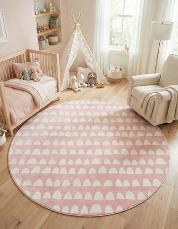 7' 10 x 7' 10 Whimsy Kids Round Rug
