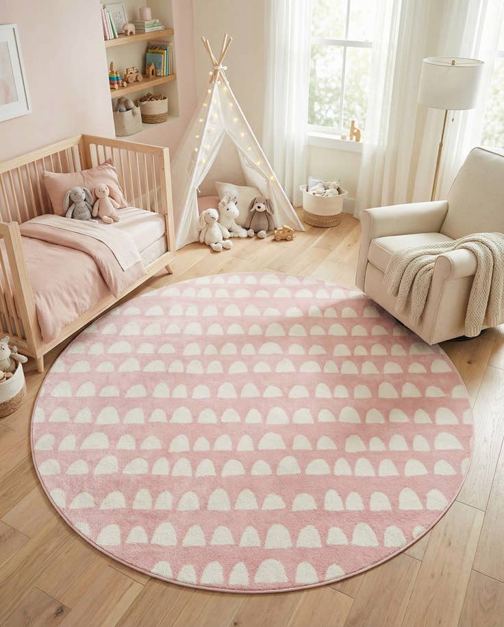Detail image of 7' 10 x 7' 10 Whimsy Kids Round Rug
