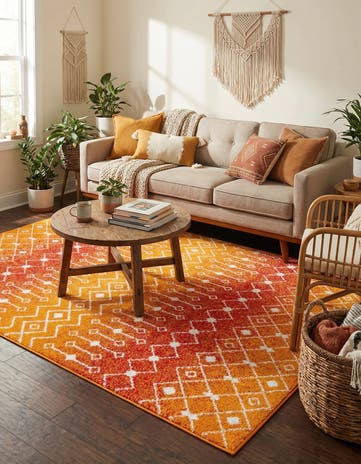 6' x 9' Moroccan Trellis Rug