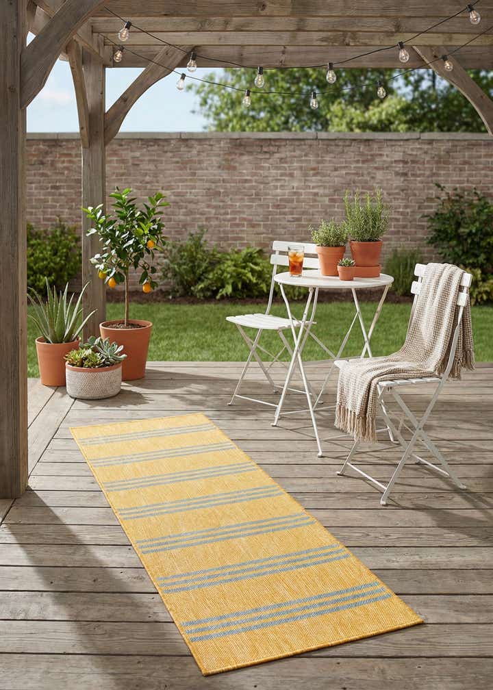 2' x 6' Easy-Clean Jill Zarin Anguilla Indoor / Outdoor Runner Rug