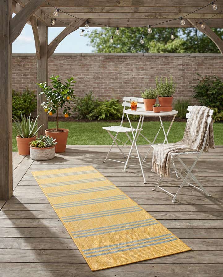 2' x 6' Easy-Clean Jill Zarin Anguilla Indoor / Outdoor Runner Rug