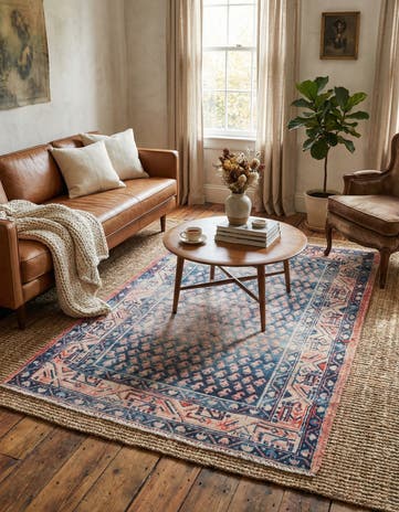 3' 6 x 5' 4 Hand Knotted Ultra Vintage Persian Wool Rug