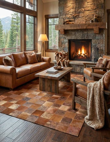 5' x 8' Cowhide Rug