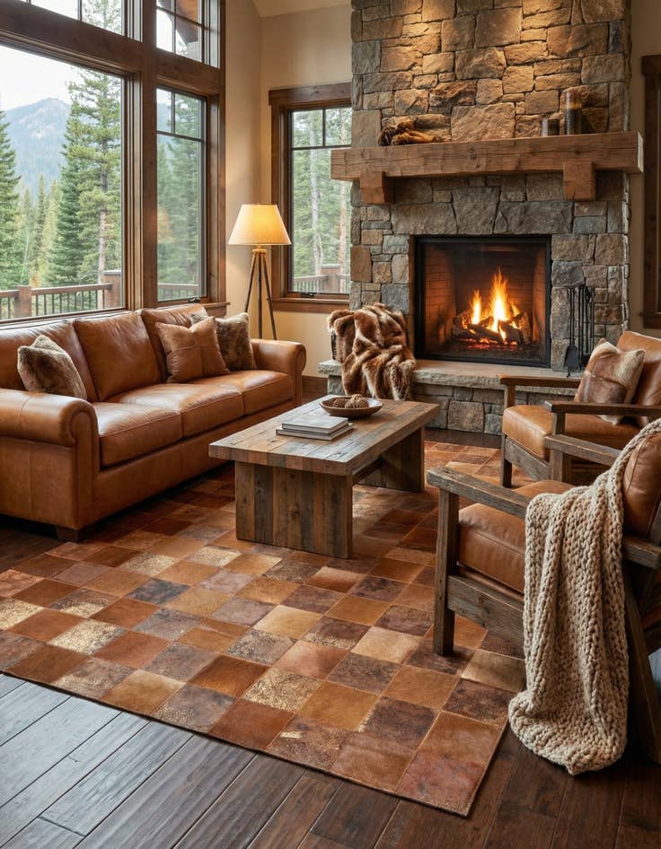 Detail image of 5' x 8' Cowhide Rug