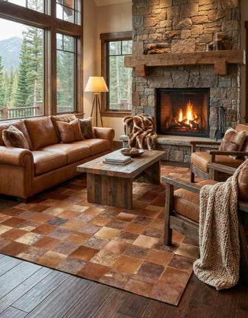 5' x 8' Cowhide Rug