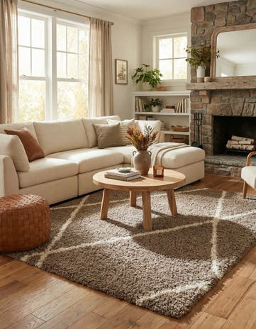 8' x 8' Infinity Shag Square Rug