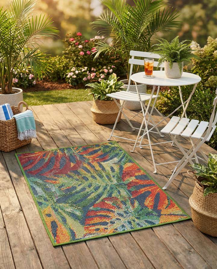 2' x 3' 1 Easy-Clean Baja Indoor / Outdoor Rug