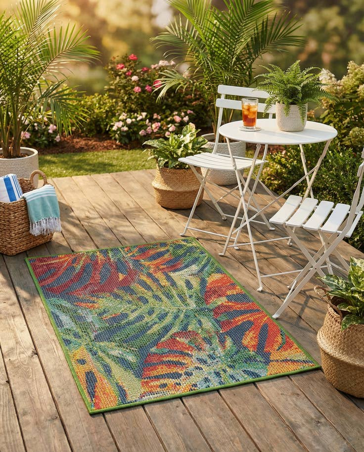 Detail image of 2' x 3' 1 Easy-Clean Baja Indoor / Outdoor Rug