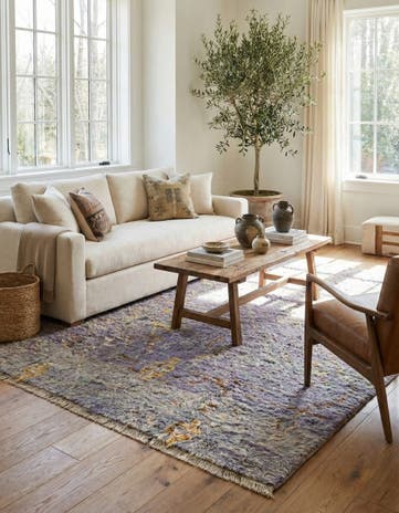8' x 10' 8 Hand Knotted Moroccan Wool Rug