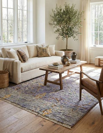 8' x 10' 8 Hand Knotted Moroccan Wool Rug