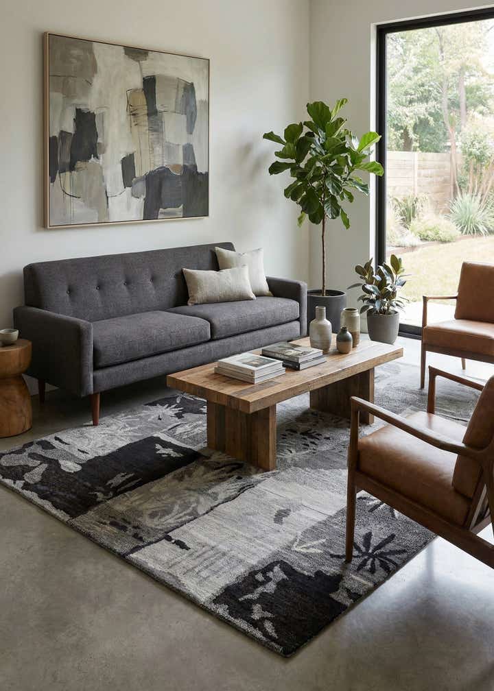 4' x 6' Hand Knotted Tibet Wool Rug
