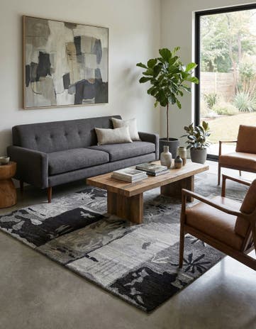4' x 6' Hand Knotted Tibet Wool Rug
