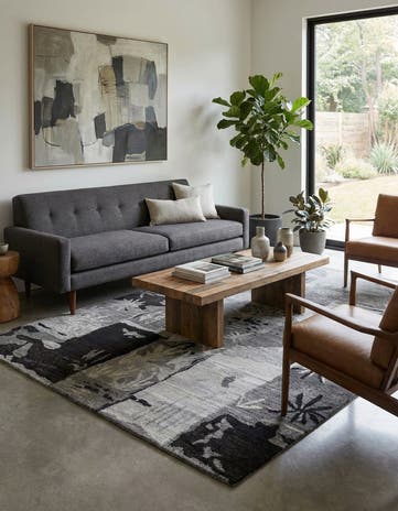 4' x 6' Hand Knotted Tibet Wool Rug