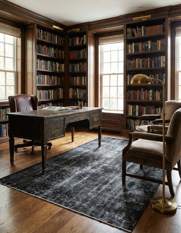 Detail image of 5' 1 x 9' 2 Ultra Vintage Wool Rug