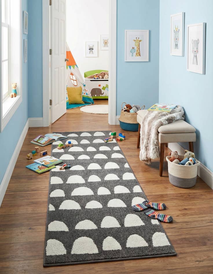 Detail image of 2' x 6' Whimsy Kids Runner Rug