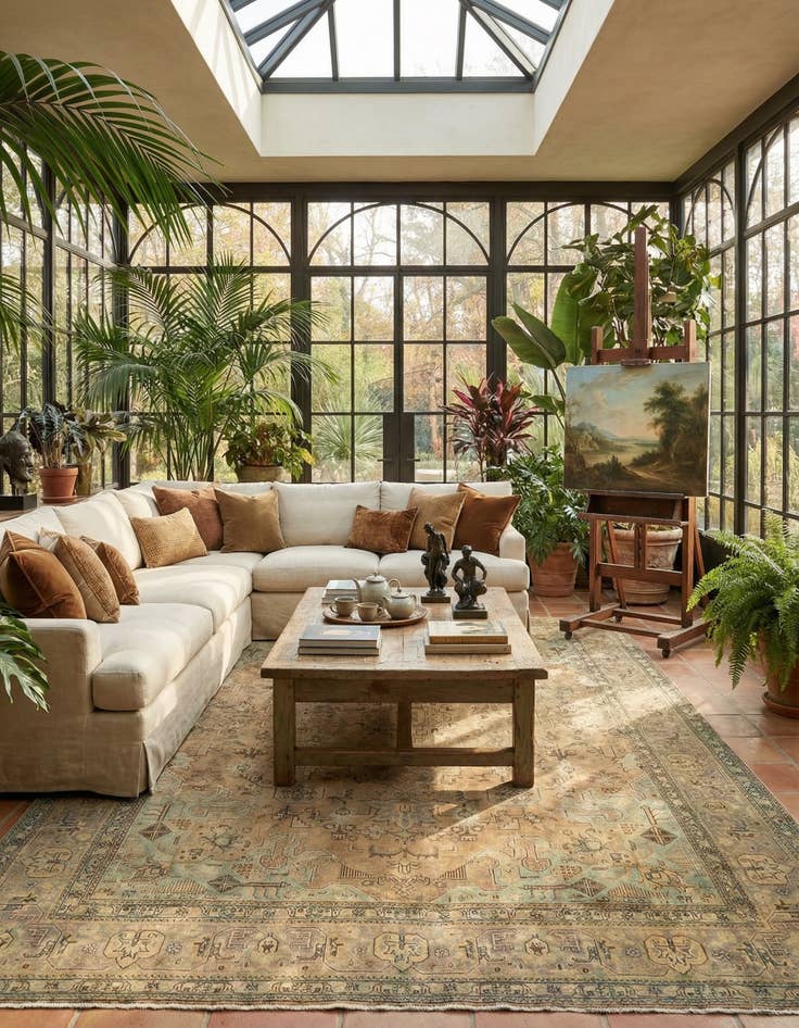 Detail image of 10' x 13' Tabriz Rug