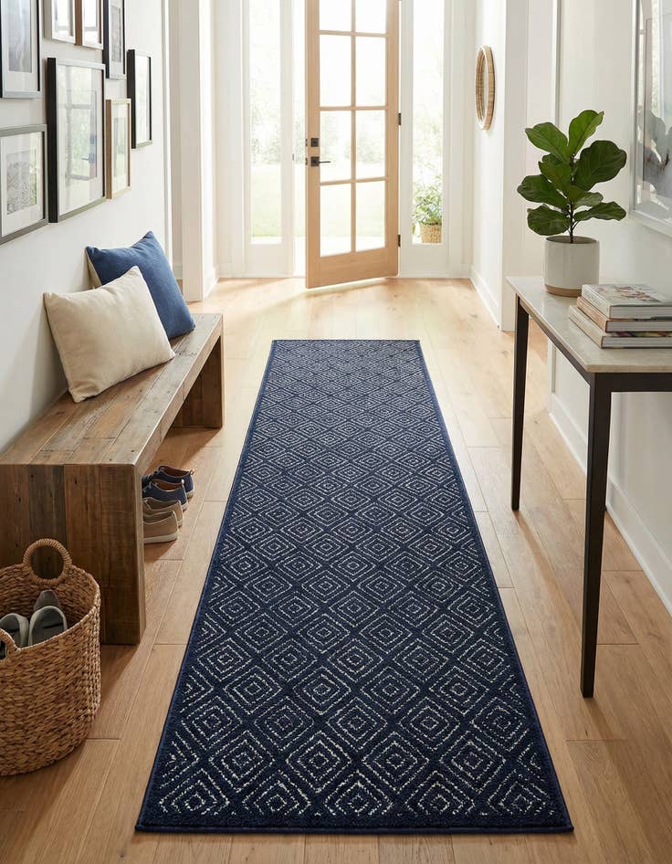 Detail image of 2' 7 x 10'  Washable Sabrina Soto Indoor / Outdoor Runner Rug