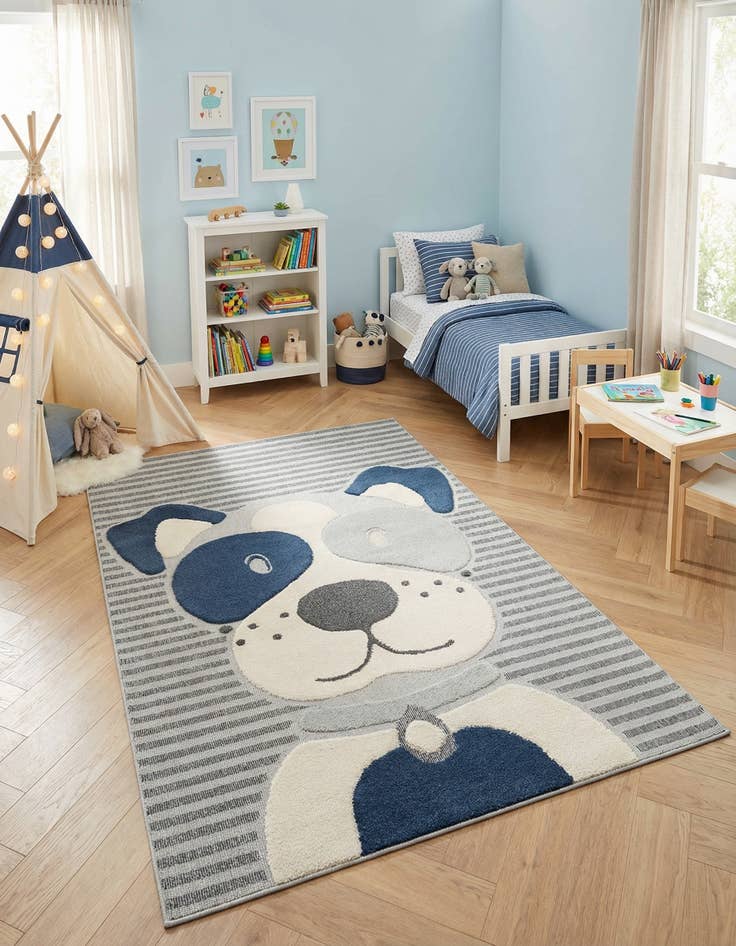 Detail image of 6' x 9' Whimsy Kids Rug