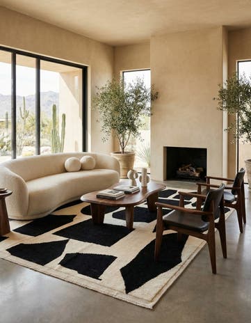 9' x 12' 7 Hand Knotted Beni Marok Rug