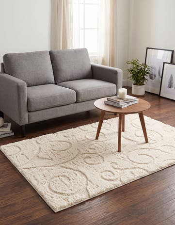 4' x 6' Botanical Shag Rug