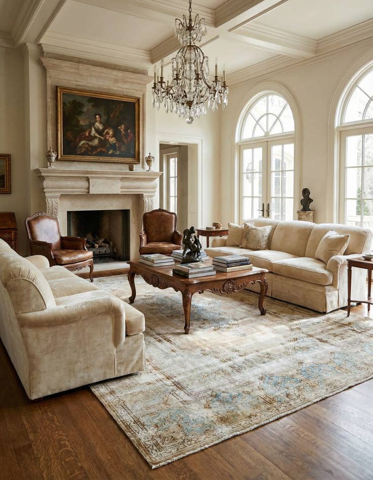 Detail image of 8' 10 x 12' 2 Vintage Royal Wool Rug