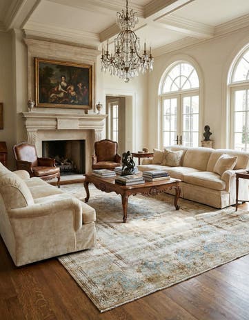 8' 10 x 12' 2 Vintage Royal Wool Rug