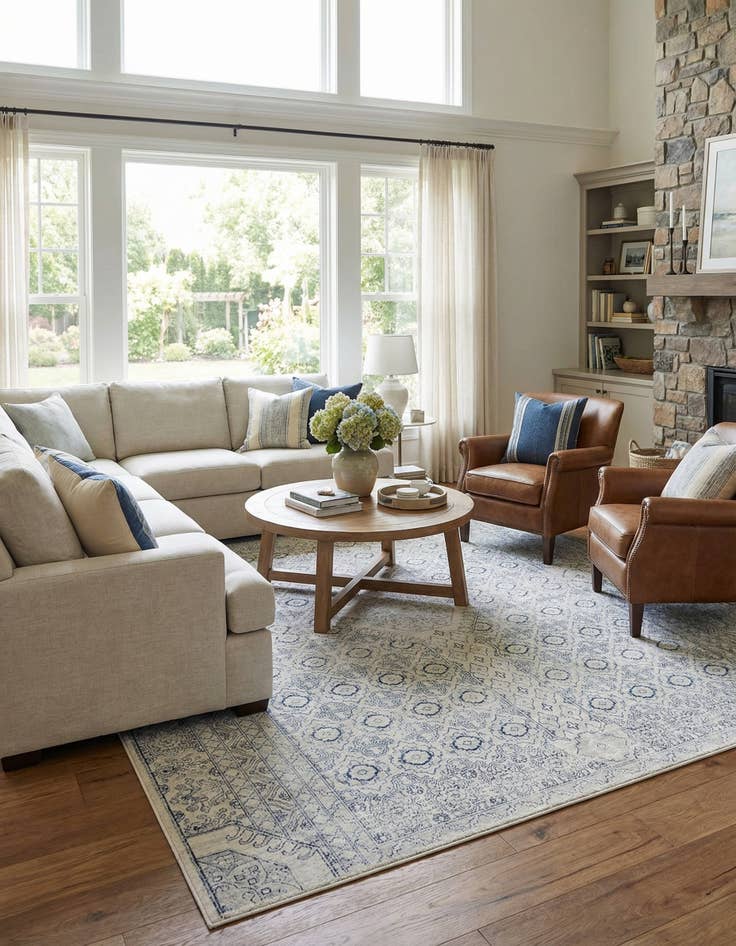 Detail image of 10' 2 x 10' 2 Newport Square Rug