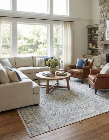 Gray Newport Square Rug
