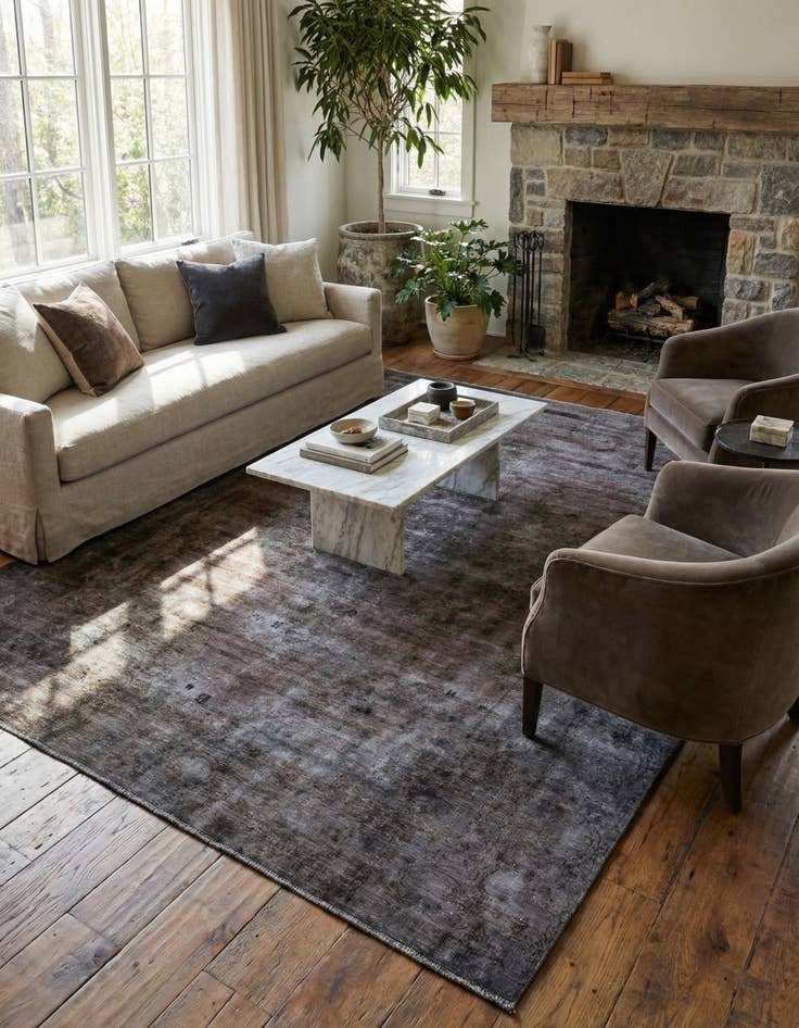 Detail image of 9' 2 x 12' 1  Hand Knotted Ultra Vintage Persian Wool Rug