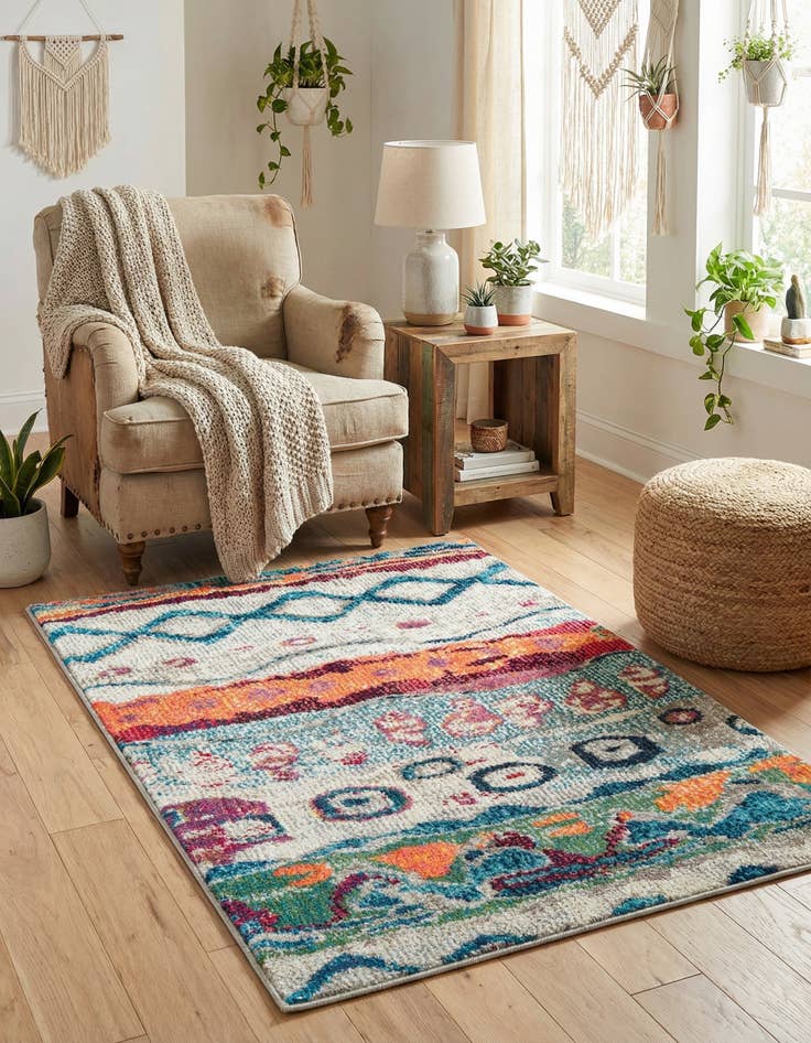 Detail image of  2' 2 x 3'  Washable Vivid Rug