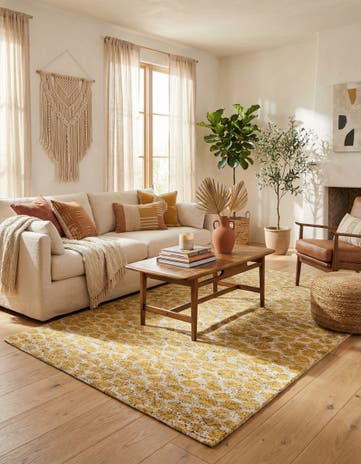 5' x 8' Hand Knotted Moroccan Wool Rug