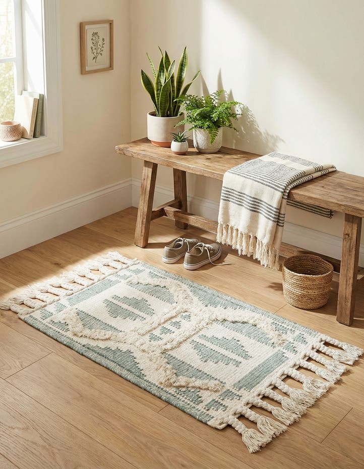 2' x 3' 1 Hand Woven Arizona Wool Rug