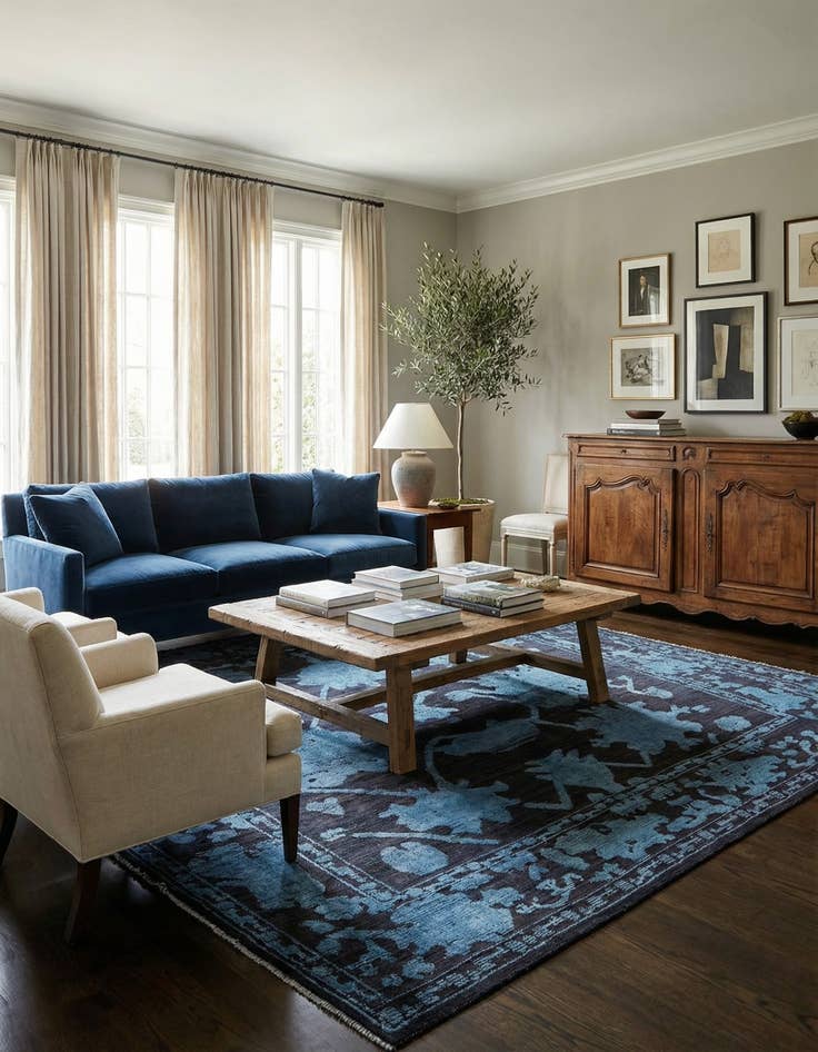 Detail image of 10' x 13' 8  Hand Knotted Oushak Wool Rug