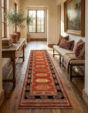2' 10 x 9' 11 Luribaft Wool Runner Rug
