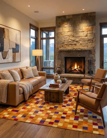8' x 9' 10 Cowhide - Patchwork Rug