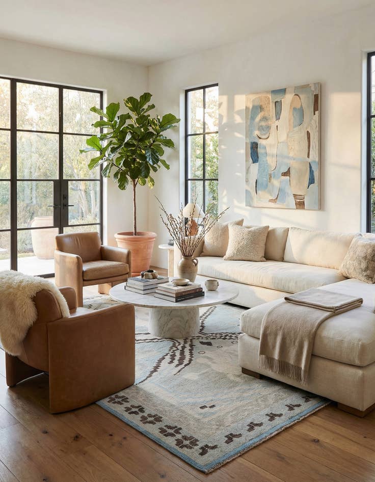 Detail image of 9' x 12' 6  Hand Knotted Moroccan Wool Rug