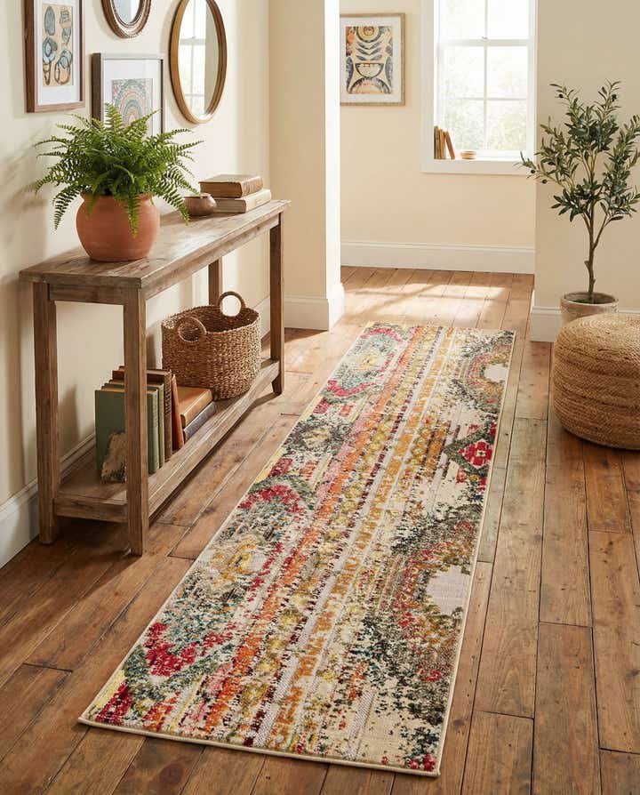 2' 7 x 12' Easy-Clean Casablanca Indoor / Outdoor Runner Rug