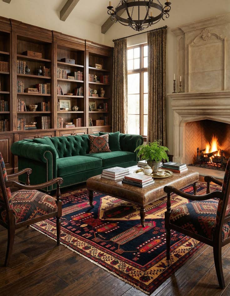 Detail image of  6' 11 x 9' 11 Abadeh Wool Rug