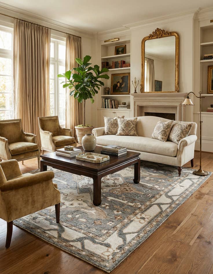 Detail image of 9' x 12'  Hand Knotted Sultan Signature Rug