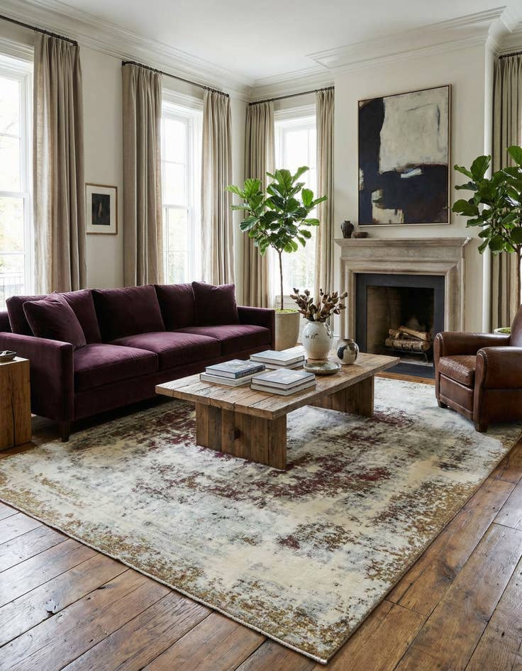 Detail image of 7' 2 x 10' 10  Hand Knotted Ultra Vintage Persian Wool Rug