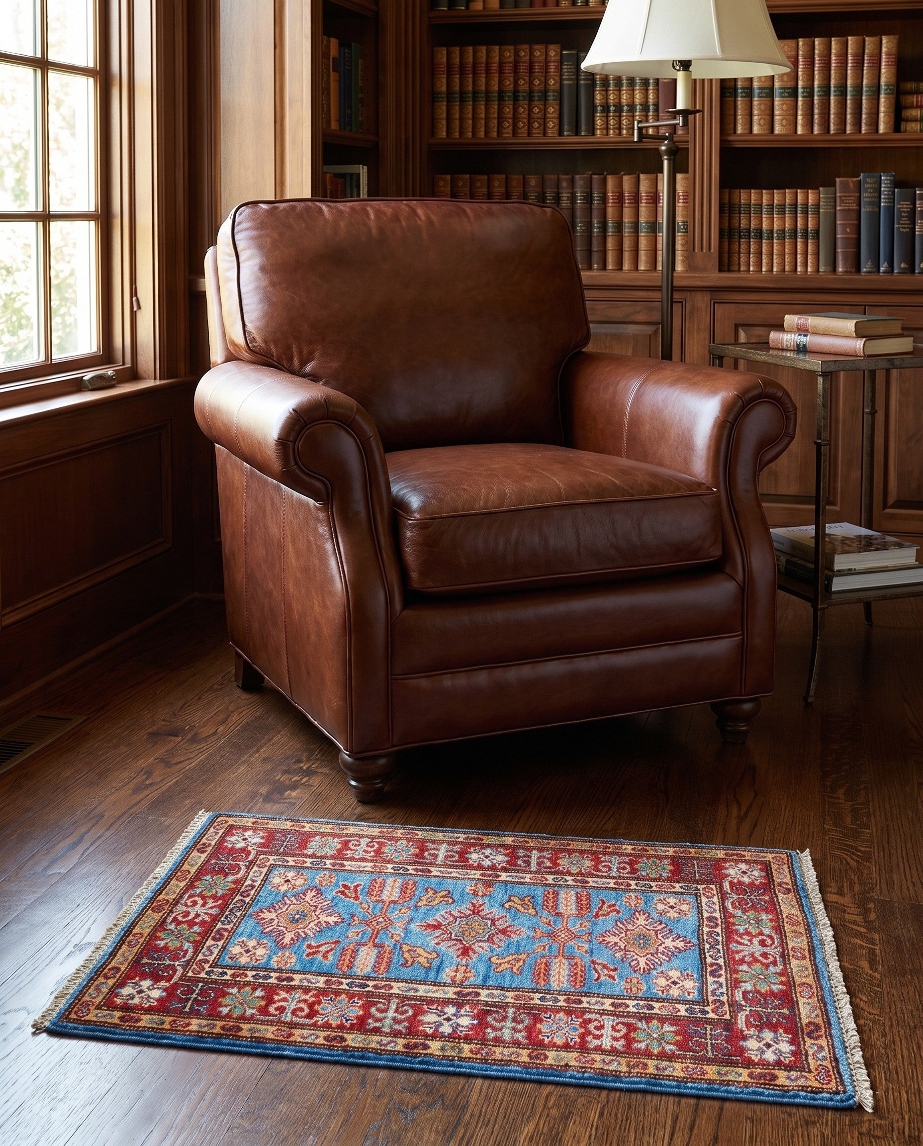 1' 10 x 3' Hand Knotted Kazak Rug