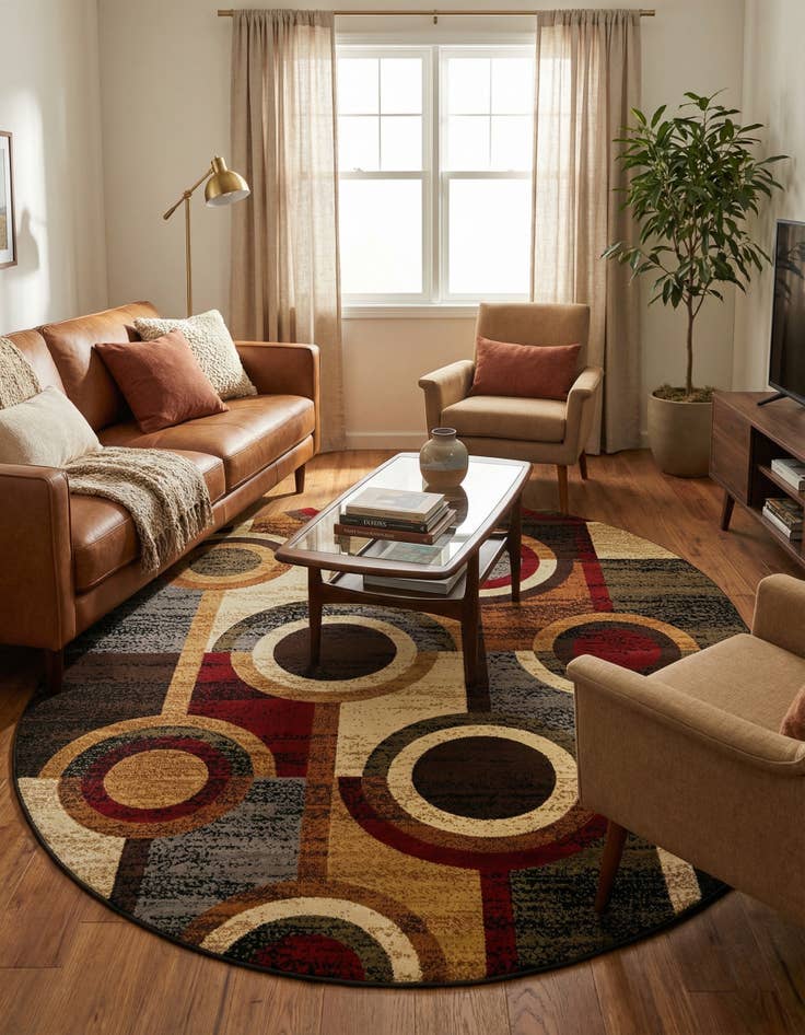 Detail image of 7' 10 x 10' Cafe Oval Rug