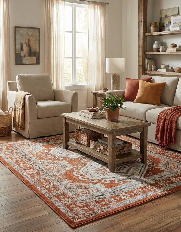 Detail image of  4' x 4' Charlotte Square Rug