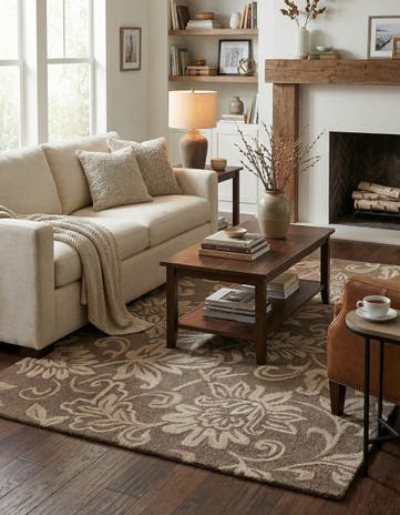 5' x 8' Agra Wool Rug